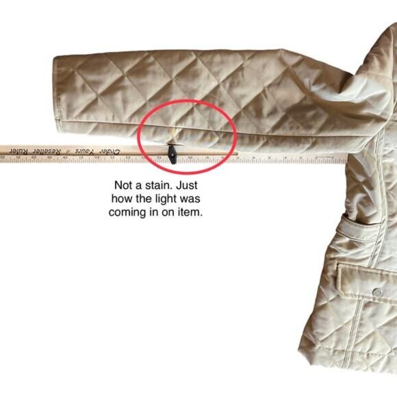 Tommy Hilfiger S/P Quilted Light Weight Cream Jacket - Picture 2 of 9